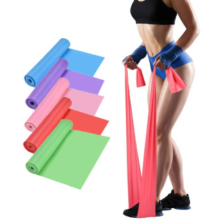 Yoga Pilates mashqlari uchun sport qarshilik bantlari Uy sport zali uchun tabiiy kauchuk lateks elastik tasma Yoga aksessuarlari
