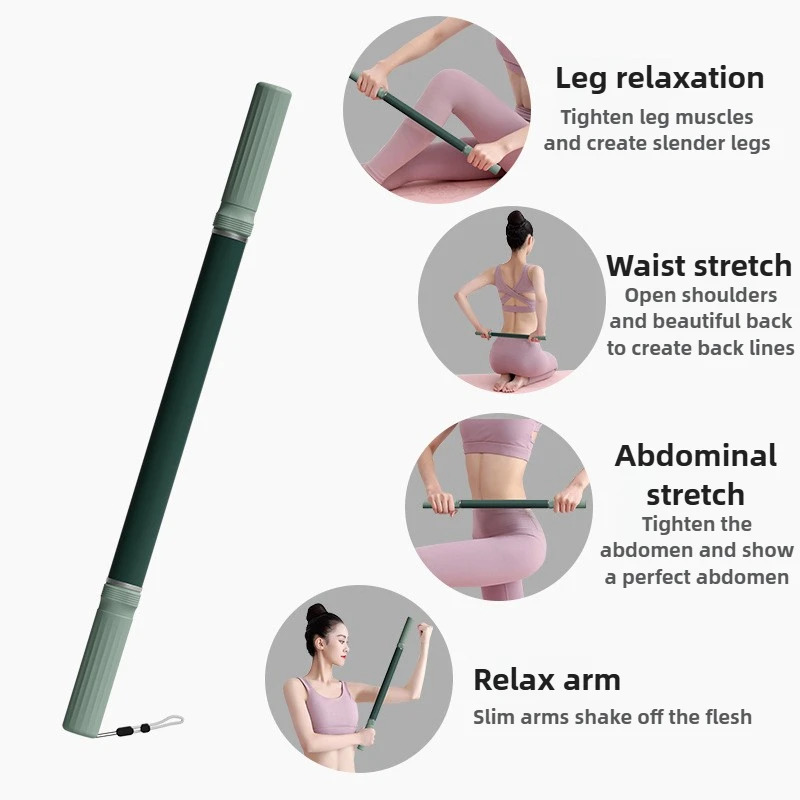 Fitness tayoqchasi Fasya mushak massaji rolikli yoga bo'shashish mashg'uloti Yugurish bo'shashish massaj tayoqchasi Orqa oyoq cho'zilishi