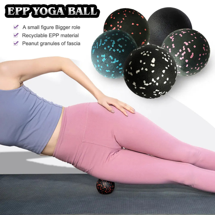 Yoga fitnes to'pi Yuqori zichlikli EPP massaj to'pi Yengil vaznli orqa/shia/oyoq harakatchanlik to'pi Chuqur to'qimalarni miyofasiyal bo'shatish