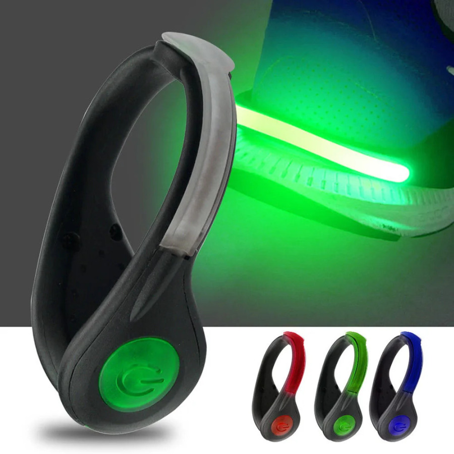 НОВЫЙ спортивный беговой безопасный USB светодиодный зажим для обуви, светящийся свет, светоотражающие нескользящие зажимы, светящиеся зажимы для бега