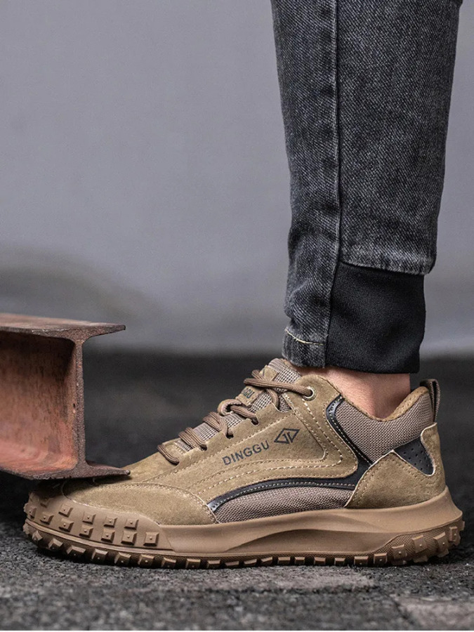 Erkaklar uchun ish poyafzallari, buzilmaydigan ish poyafzallari, Kevlar insole, po'lat burunli xavfsizlik ish poyabzali, xavfsizlik etiklari