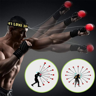 Боксерский скоростной мяч на голову из полиуретана для тренировок по ММА, муай-тай, развития реакции рук и глаз, домашний боксерский мешок, оборудование для спортзала