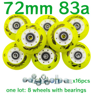 Bolalar konkida uchish g'ildiragi 64mm 68mm 72mm 83a 8 g'ildirak/lot