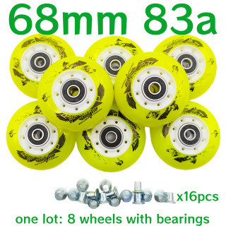 Bolalar konkida uchish g'ildiragi 64mm 68mm 72mm 83a 8 g'ildirak/lot