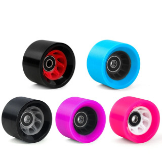 60 * 40 mm Ikki qatorli konkilar aksessuarlari Tezlik konkilari g'ildiraklari 95A Avtomobil g'ildiraklari to'rt g'ildirakli skeytbord PU g'ildiraklari Qora Moviy