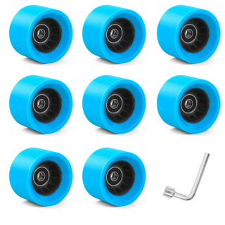 60 * 40 mm Ikki qatorli konkilar aksessuarlari Tezlik konkilari g'ildiraklari 95A Avtomobil g'ildiraklari to'rt g'ildirakli skeytbord PU g'ildiraklari Qora Moviy