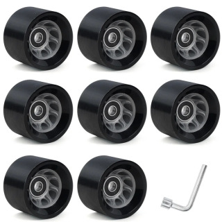 60 * 40 mm Ikki qatorli konkilar aksessuarlari Tezlik konkilari g'ildiraklari 95A Avtomobil g'ildiraklari to'rt g'ildirakli skeytbord PU g'ildiraklari Qora Moviy