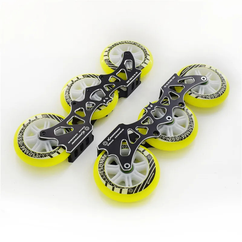 3 g'ildirakli konki 110 mm 4 g'ildirak 80 mm 243 mm M7 qotishma rolikli konkida uchish bazasi 3x110mm 4x80mm Super yengil