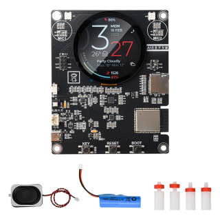 AIoT va Smart Home uchun 1,85 dyuymli LCD sensorli ekran, Wi-Fi, Bluetooth va ovozli boshqaruvga ega ESP32-S3 aqlli qurilmalarni ishlab chiqish platasi Коричневый
