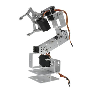 Arm 6DOF robot toʻplami, qoʻl bilan dasturlashtiriladigan robot, oʻquv qoʻllanmasi bilan ochiq kodli dasturlashtiriladigan robot Бежевый