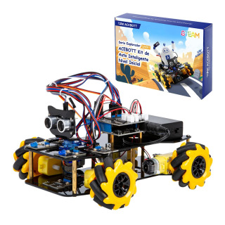 ACEBOTT Coche робот inteligente con ruedas Mecanum 4WD прибор с Wi-Fi аромат STEM комплект в coche para ESP32 Arduino небесно-голубой