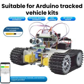 Arduino dasturlash starterlari uchun aqlli robot toʻplami. Oʻrganishni avtomatlashtirish robotlarini qurish uchun oʻquv robototexnikasi kodlari bilan toʻliq toʻplamlar