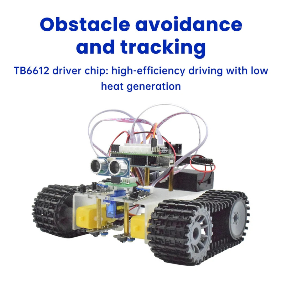 Arduino dasturlash starterlari uchun aqlli robot toʻplami. Oʻrganishni avtomatlashtirish robotlarini qurish uchun oʻquv robototexnikasi kodlari bilan toʻliq toʻplamlar