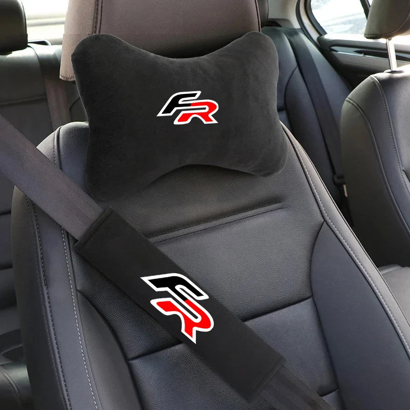 Seat Leon FR Ibiza Tarraco Arona Ateca Alhambra avtomobil aksessuarlari uchun xavfsizlik kamarini himoya qiluvchi bo'yin bosh suyagi yostig'i
