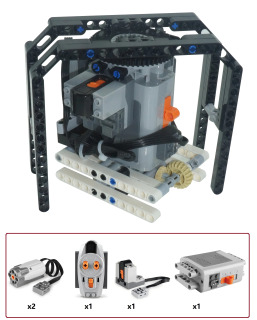 Технический электрический робот-конструктор MOC, шагающий робот на радиоуправлении, всенаправленная модель робота, DIY-набор из кирпичиков, развивающая игрушка для детей БЕЛЫЙ С