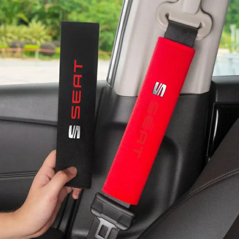 Накладка на ремень безопасности для Seat Leon, Ibiza, Ateca, Arona, Altea, Arosa, Exeo, Mii, Tarraco – защитная накладка на плечо, автоаксессуар