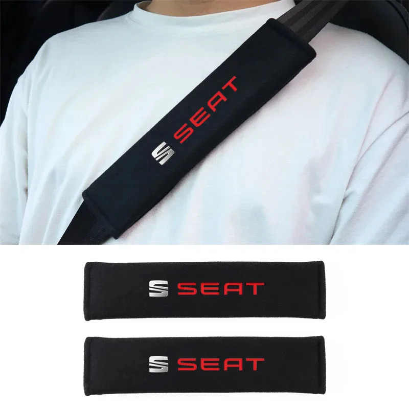 Накладка на ремень безопасности для Seat Leon, Ibiza, Ateca, Arona, Altea, Arosa, Exeo, Mii, Tarraco – защитная накладка на плечо, автоаксессуар