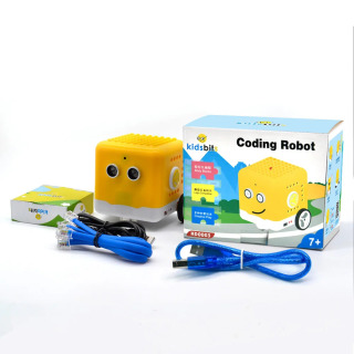 Kidsbits dasturlashtiriladigan robot toʻplami kodlash roboti + 28 loyiha Arduino oʻquv qoʻllanmalari Grafik dasturlash bolalar uchun DIY STEM taʻlim