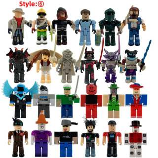 Коллекционные фигурки Roblox из ПВХ, ручной работы, аксессуары для моделей, игрушки-куклы, украшения для детей, забавные игрушки, подарок Желтый