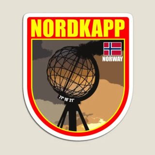 Nordkapp Norvegiya yodgorlik magnit ushlagichi kulgili yoqimli bolalar chaqaloq stikerlari muzlatgich uchun organizator dekor Magnit
