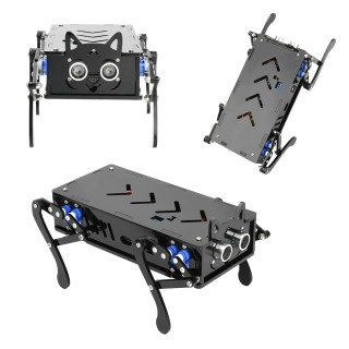 Toʻrt oyoqli it roboti Bionik aqlli dasturlashni ishlab chiqish roboti Masofadan boshqariladigan robot elektron uy hayvonlari toʻplami DIY