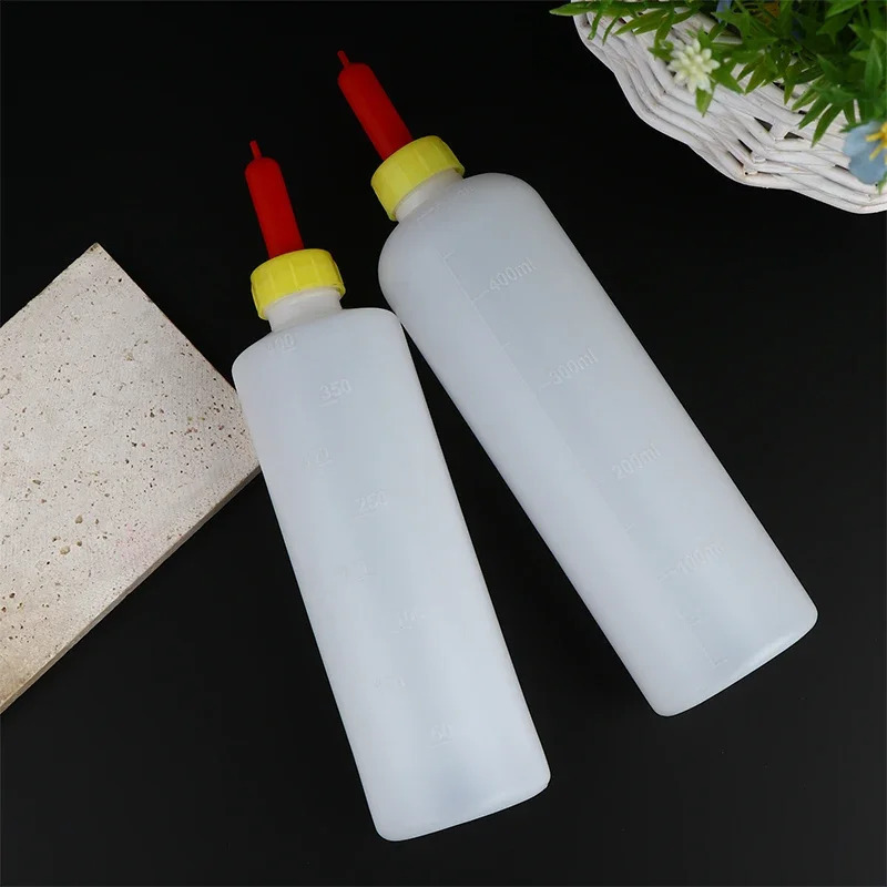 Qishloq xo'jaligi hayvonlarini oziqlantiruvchi 400/500ml qo'zi go'shti uchun butilka, 3 ta rezina emzikli buzoqlar, cho'chqalar, qo'ylar, echkilar uchun - sog'ish uchun idish