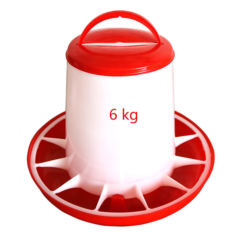 Yangi tovuq go'shti oziqlantiruvchilar 3kg/5kg tovuq o'rdak boqish uchun chelak yer favvorasi bedana boqish uchun chelak