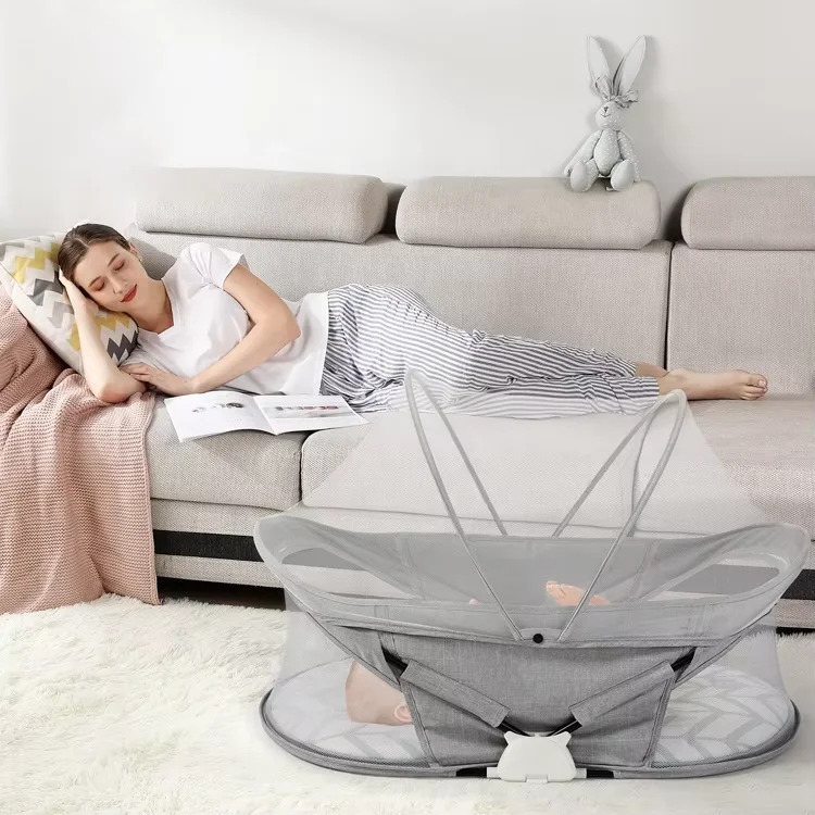 Safty Swing Safty Детские кроватки Высокое качество Производители новорожденных Кабриолетная кроватка Полный набор Портативный мягкий моющийся детский уютный гнездо