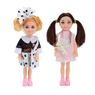Горячая распродажа: Набор из 2 игрушек Kawaii, 5-дюймовые куклы для малышей, для девочек и мальчиков, принцессы, для девочек, для семейных игр, лучший подарок