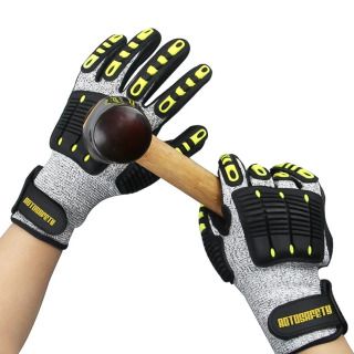 Защитные перчатки Антивибрационные защитные перчатки Противоударные перчатки против порезов и столкновений Защитные перчатки для спасения на открытом воздухе