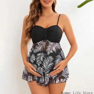 Hovuz va plyaj uchun onalik bikinisi Rahat joylashish Qo'llab-quvvatlovchi dizayn Tez qurituvchi polyester Yuqori himoya