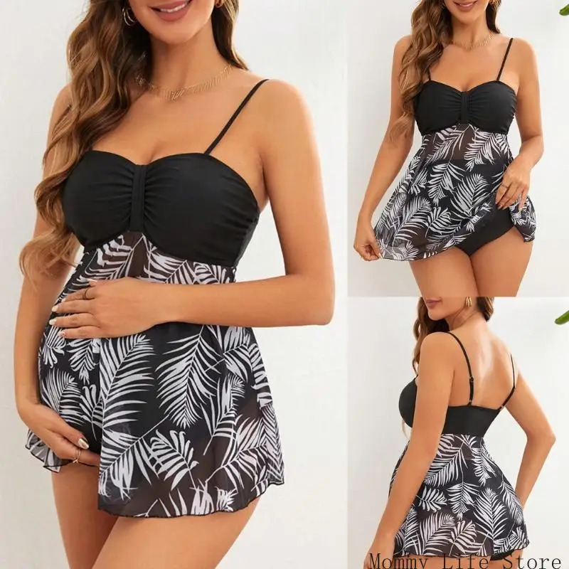 Hovuz va plyaj uchun onalik bikinisi Rahat joylashish Qo'llab-quvvatlovchi dizayn Tez qurituvchi polyester Yuqori himoya