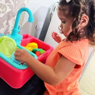 Кухонная игрушка, пластиковая посуда, набор раковин для мытья посуды, детская имитация ролевых игр, набор для работы по дому, ранние развивающие игрушки для детей