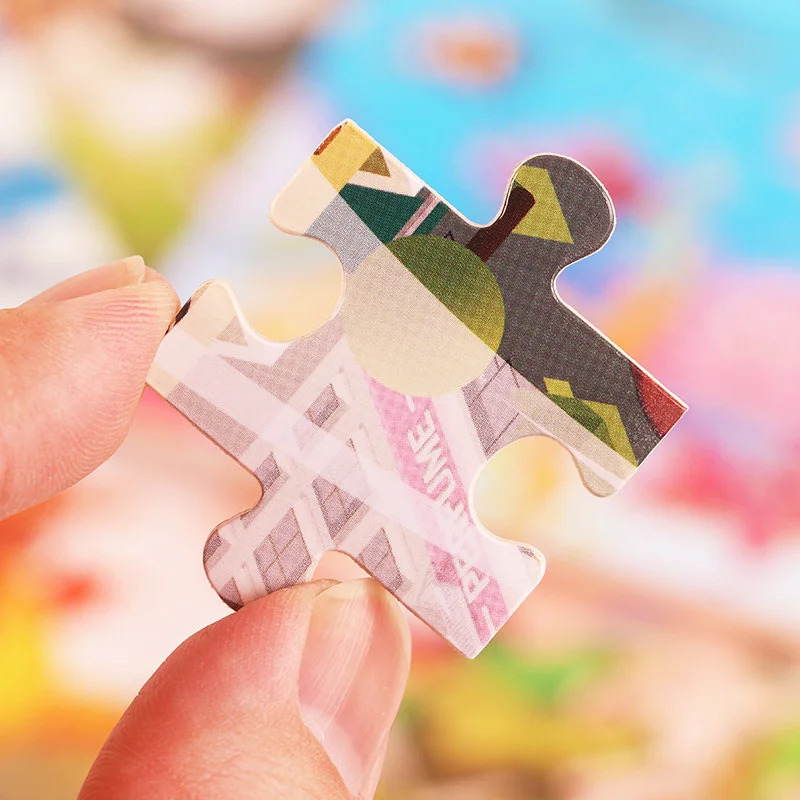 Yangi yog'och 3D jumboqlar (30 dona) multfilmli hayvonlarni tashish Tangram o'quv Montessori o'yinchoqlari bolalar uchun sovg'alar