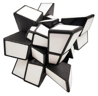 ZEPUZZLES ezilgan 3x3 sehrli kub tezlik kubi g'alati shakldagi boshqotirma kubi stikersiz boshqotirma o'yinchoqlar bolalar sovg'asi Cubo Magico