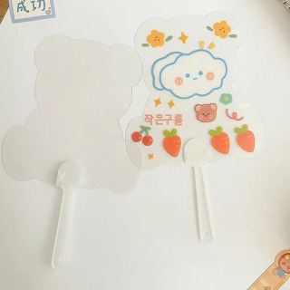 Ijodiy DIY shaffof hunarmandchilik muxlislari portativ rasm blankalari Bolalar bog'chasi uchun yoqimli graffiti muxlislari