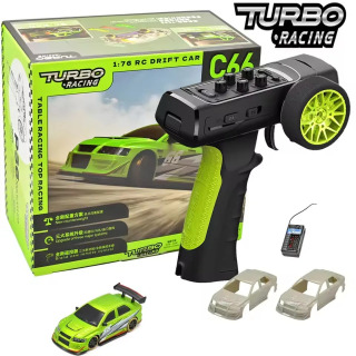 Turbo Racing 1:76 C66 Drift RC Car RTR Radio Полностью пропорциональный игрушечный автомобиль с дистанционным управлением с гироскопом Детские настольные игрушки Автомобиль