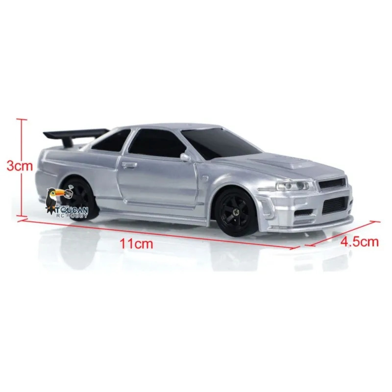 Радиоуправляемая мини-машинка RC 2.4G 1/43, полноприводная (4WD) модель для дрифта, высокоскоростная, готовая к заезду (RTR), подарок для мальчиков