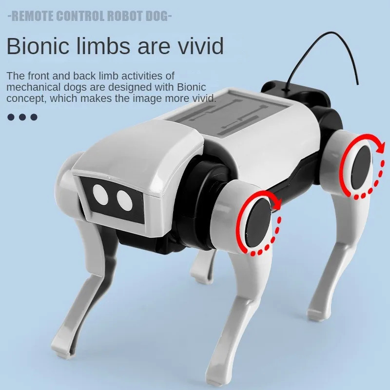 RC robot bolalar uchun mexanik masofadan boshqarish pulti it o'yinchoqlari fanni o'rganish yig'ilishi DIY modeli elektr o'yinchoqlar to'plami o'g'il bolalar uchun sovg'a