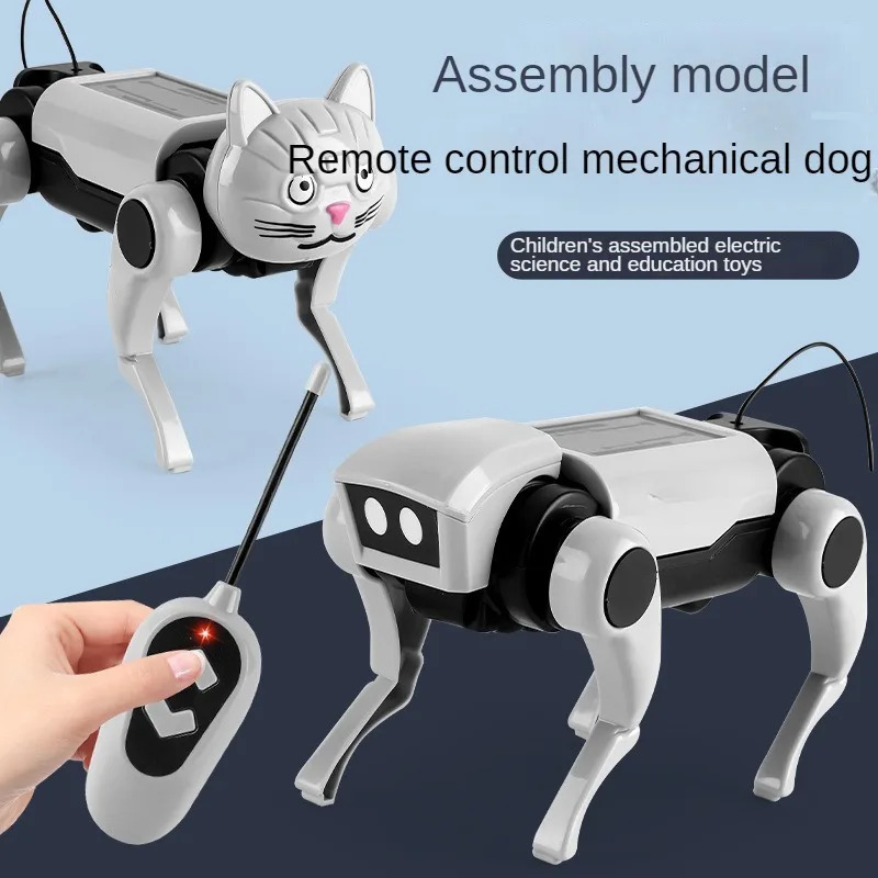 RC robot bolalar uchun mexanik masofadan boshqarish pulti it o'yinchoqlari fanni o'rganish yig'ilishi DIY modeli elektr o'yinchoqlar to'plami o'g'il bolalar uchun sovg'a
