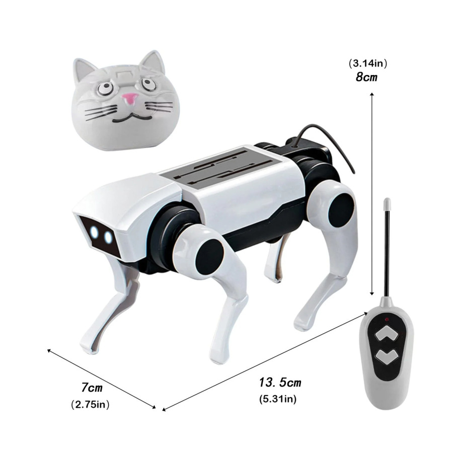RC robot bolalar uchun mexanik masofadan boshqarish pulti it o'yinchoqlari fanni o'rganish yig'ilishi DIY modeli elektr o'yinchoqlar to'plami o'g'il bolalar uchun sovg'a
