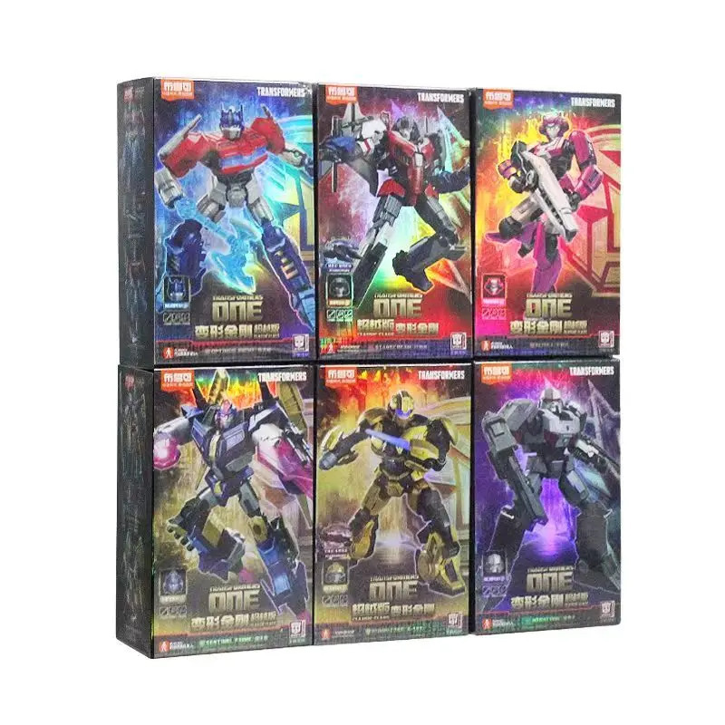 Filmlar Transformers One o'yinchoqlari LED Optimus Prime Starscream SENTINEL PRIME Megatron harakat figurasi yig'ilgan o'yinchoq Bolalar sovg'asi