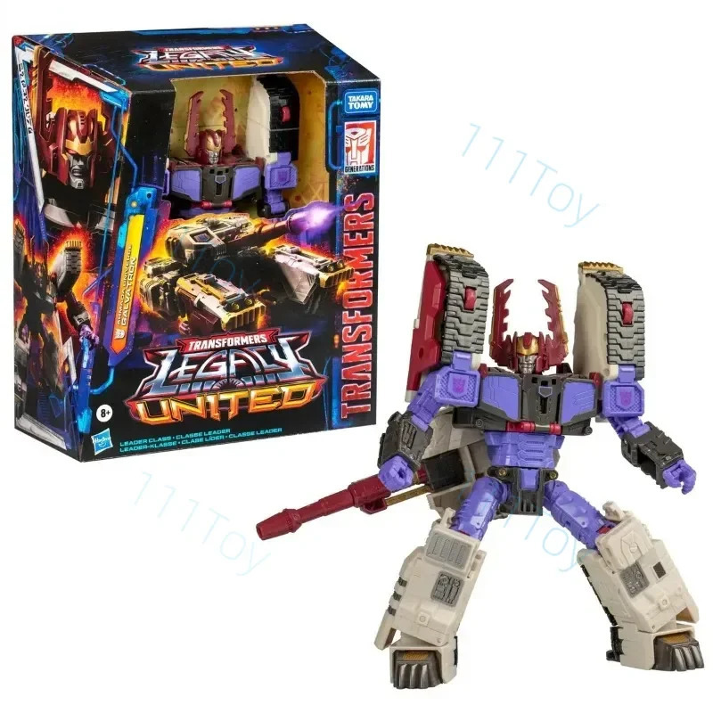 Stokda Hasbro Transformers klassik o'yinchoqlar Legacy United Leader Class Galvatron harakat figurasi Robot o'yinchoqlar kolleksiyasi sovg'a Xobbi