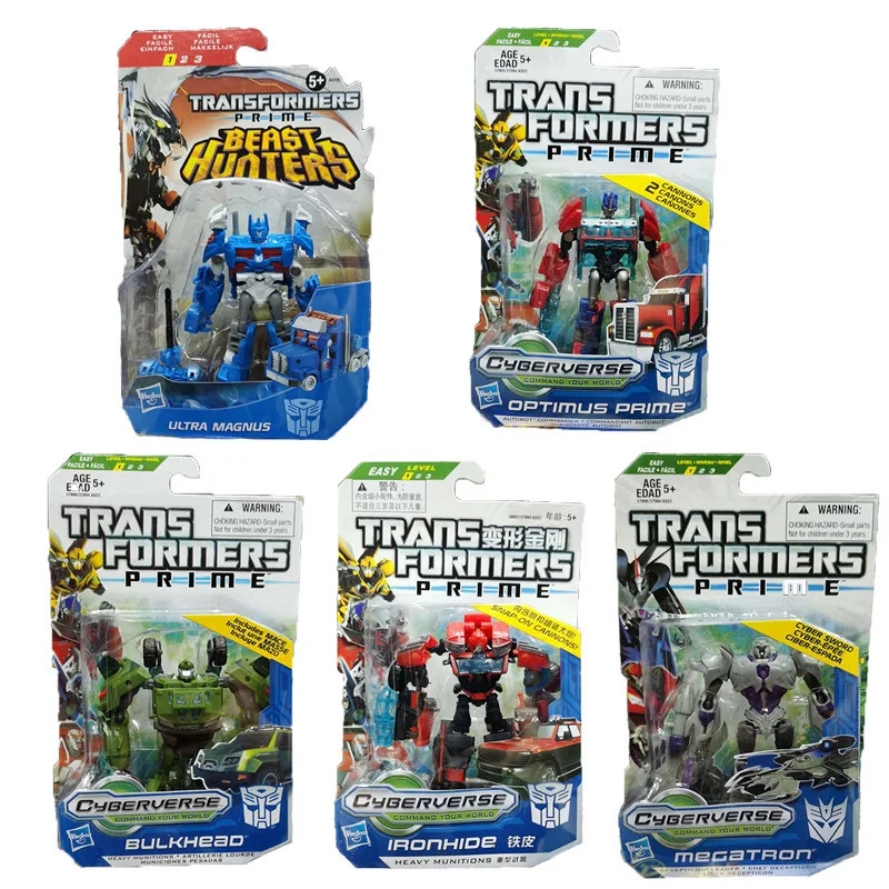 Трансформеры: Prime Cyberverse Scout Class Optimus Prime Megatron Ironhide Ultra Magnus Фигурки игрушки Модель робота в подарок