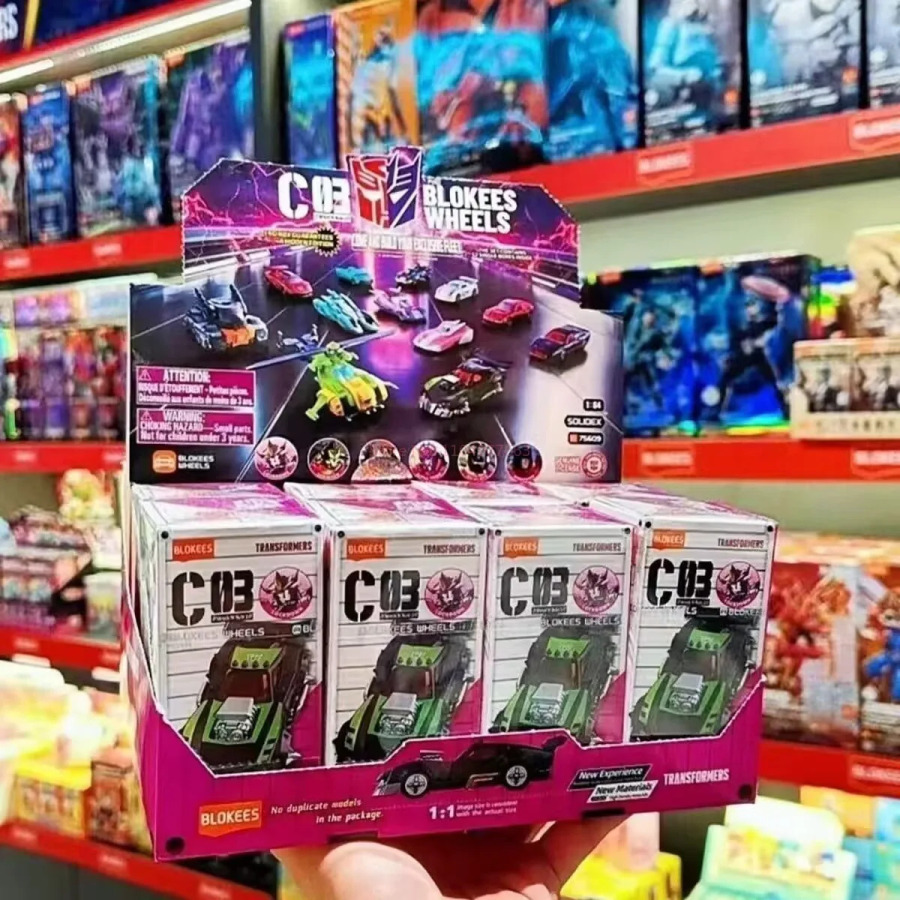 Transformers Blind Box C03 Blokees Wheels Collectible Car Model: Optimus Prime va Megatron Yangi raqamlar 1:64 Build Model Sovg'a