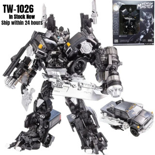 (Stokda) Transformatsiya BAIWEI TW1026 TW-1026 TW-1026B TW1026B Ironhide KO SS14 Weaponeer LS09 qotishma robot figurasi
