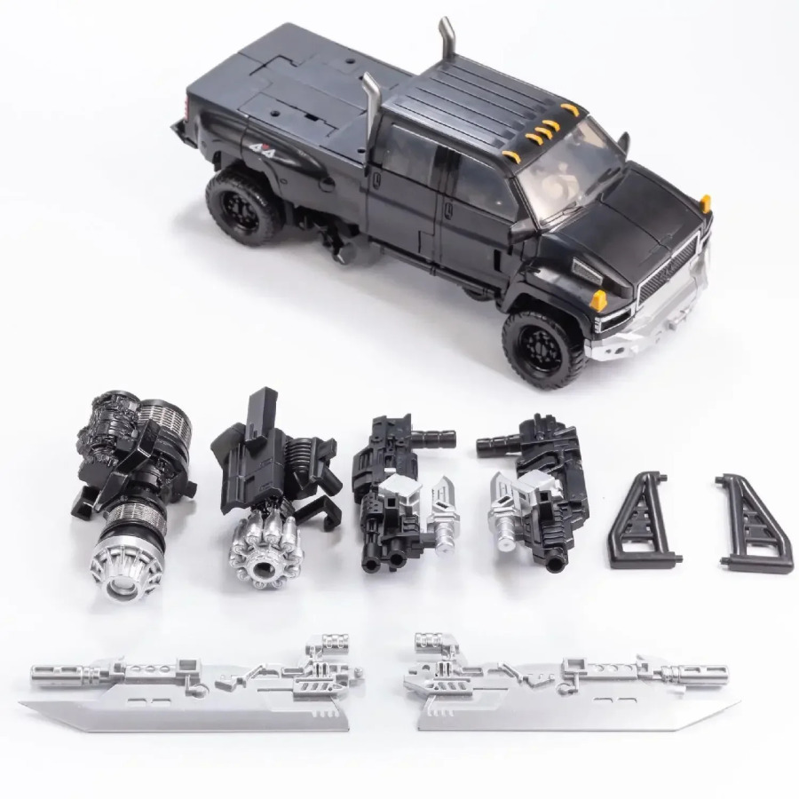 (Stokda) Transformatsiya BAIWEI TW1026 TW-1026 TW-1026B TW1026B Ironhide KO SS14 Weaponeer LS09 qotishma robot figurasi