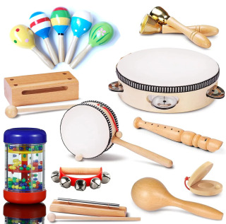 Chaqaloq musiqa asboblari Chaqaloq o'yinchoqlari 1 2 3 yoshli Montessori chaqaloq yomg'ir shang'irog'i Rainmaker musiqali sensorli o'yinchoqlar