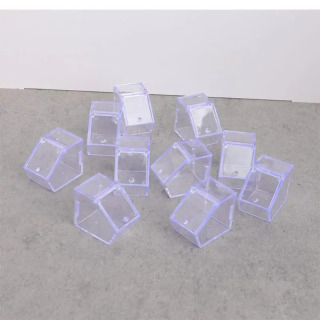 Dollhouse o'yinchoq aksessuarlari - Mini Clear Stend Modeli 5 dona supermarket bezaklari