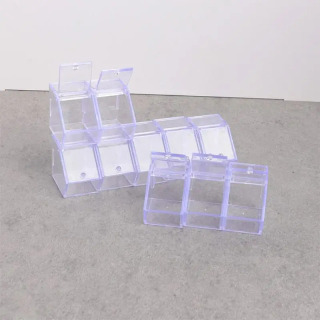 Dollhouse o'yinchoq aksessuarlari - Mini Clear Stend Modeli 5 dona supermarket bezaklari